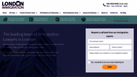 What London-immigrationlawyer.co.uk website looked like in 2020 (3 years ago)