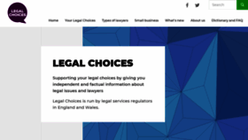 What Legalchoices.org.uk website looked like in 2020 (3 years ago)