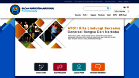 What Lampung.bnn.go.id website looked like in 2020 (3 years ago)