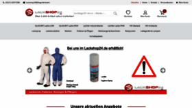 What Lackshop24.de website looked like in 2020 (3 years ago)
