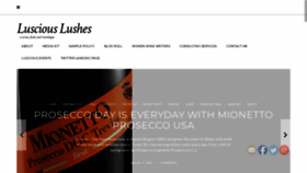 What Lusciouslushes.com website looked like in 2020 (3 years ago)