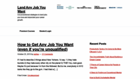 What Landanyjobyouwant.com website looked like in 2020 (3 years ago)