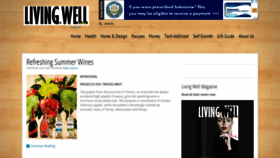 What Livingwellmagazine.net website looked like in 2020 (3 years ago)