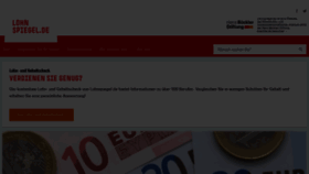What Lohnspiegel.de website looked like in 2020 (3 years ago)