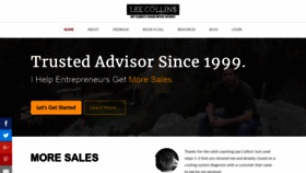What Lee-collins.com website looked like in 2020 (3 years ago)