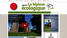 What La-maison-ecologique.com website looked like in 2020 (3 years ago)