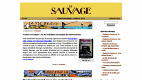 What Lesauvage.org website looked like in 2020 (3 years ago)