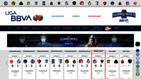 What Ligamx.net website looked like in 2020 (3 years ago)