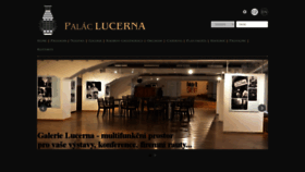 What Lucerna.cz website looked like in 2020 (3 years ago)