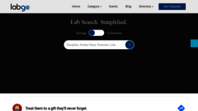 What Labgo.in website looked like in 2020 (5 years ago)