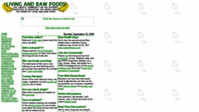 What Living-foods.com website looked like in 2020 (3 years ago)