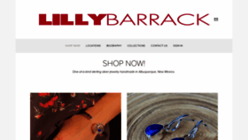 What Lillybarrack.com website looked like in 2020 (3 years ago)