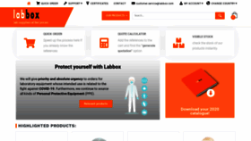 What Labbox.com website looked like in 2020 (3 years ago)