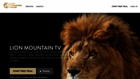What Lionmountain.tv website looked like in 2020 (3 years ago)