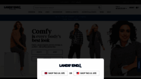 What Landsend.co.uk website looked like in 2020 (3 years ago)