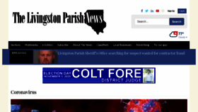 What Livingstonparishnews.com website looked like in 2020 (3 years ago)