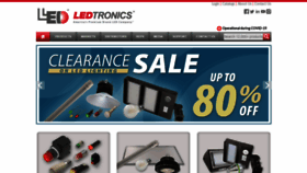 What Ledtronics.com website looked like in 2020 (3 years ago)