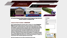 What Lynwoodcagaragedoorrepair.com website looked like in 2020 (3 years ago)