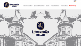 What Loewenbraeukeller.com website looked like in 2020 (3 years ago)