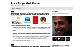 What Lucazappa.com website looked like in 2020 (3 years ago)