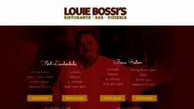 What Louiebossi.com website looked like in 2020 (3 years ago)