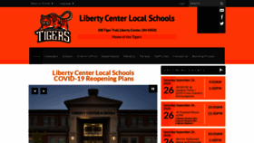 What Libertycenterschools.org website looked like in 2020 (3 years ago)