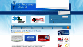 What Lerecruteurmedical.com website looked like in 2020 (3 years ago)