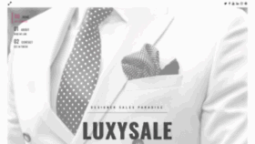 What Luxysale.com website looked like in 2020 (3 years ago)