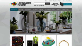 What Leonardo-dekor.si website looked like in 2020 (3 years ago)