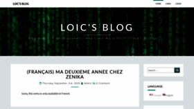 What Loicmathieu.fr website looked like in 2020 (3 years ago)