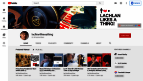 What Lachlanlikesathing.com website looked like in 2020 (3 years ago)