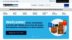 What Liquidation.com website looked like in 2020 (4 years ago)