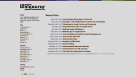 What Lostsource.com website looked like in 2020 (4 years ago)