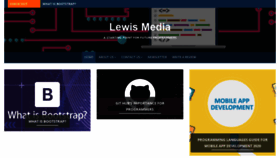 What Lewismedia.com website looked like in 2020 (3 years ago)