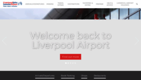 What Liverpoolairport.com website looked like in 2020 (3 years ago)