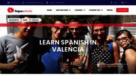 What Linguavalencia.com website looked like in 2020 (3 years ago)