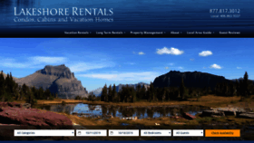 What Lakeshorerentals.us website looked like in 2020 (3 years ago)