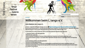 What L-tango.de website looked like in 2020 (3 years ago)