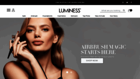What Luminesscosmetics.com website looked like in 2020 (3 years ago)