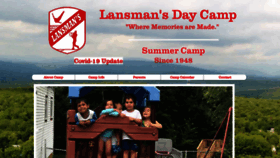 What Lansmansdaycamp.com website looked like in 2020 (3 years ago)