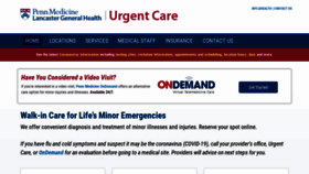 What Lghealthurgentcare.org website looked like in 2020 (3 years ago)