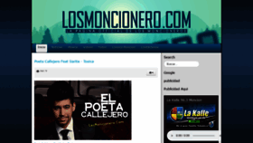 What Losmoncionero.com website looked like in 2020 (3 years ago)