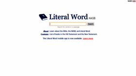 What Literalword.com website looked like in 2020 (3 years ago)