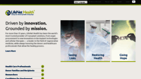 What Lifenethealth.org website looked like in 2020 (3 years ago)