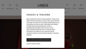 What Lanius.com website looked like in 2020 (3 years ago)