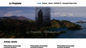 What Leprophete.fr website looked like in 2020 (3 years ago)