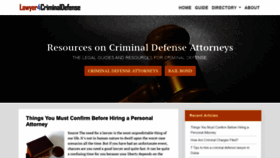 What Lawyer4criminaldefense.com website looked like in 2020 (3 years ago)