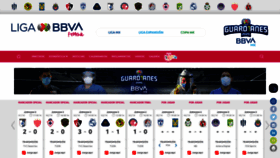 What Ligafemenil.mx website looked like in 2020 (5 years ago)