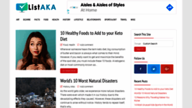 What Listaka.com website looked like in 2020 (3 years ago)