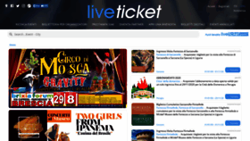 What Liveticket.it website looked like in 2020 (3 years ago)